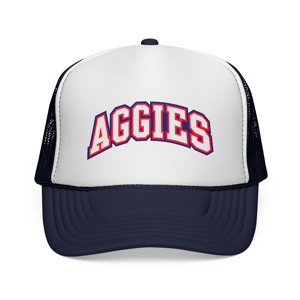 Aggies Embroidered Trucker Cap — Vintage Team Mesh Hat