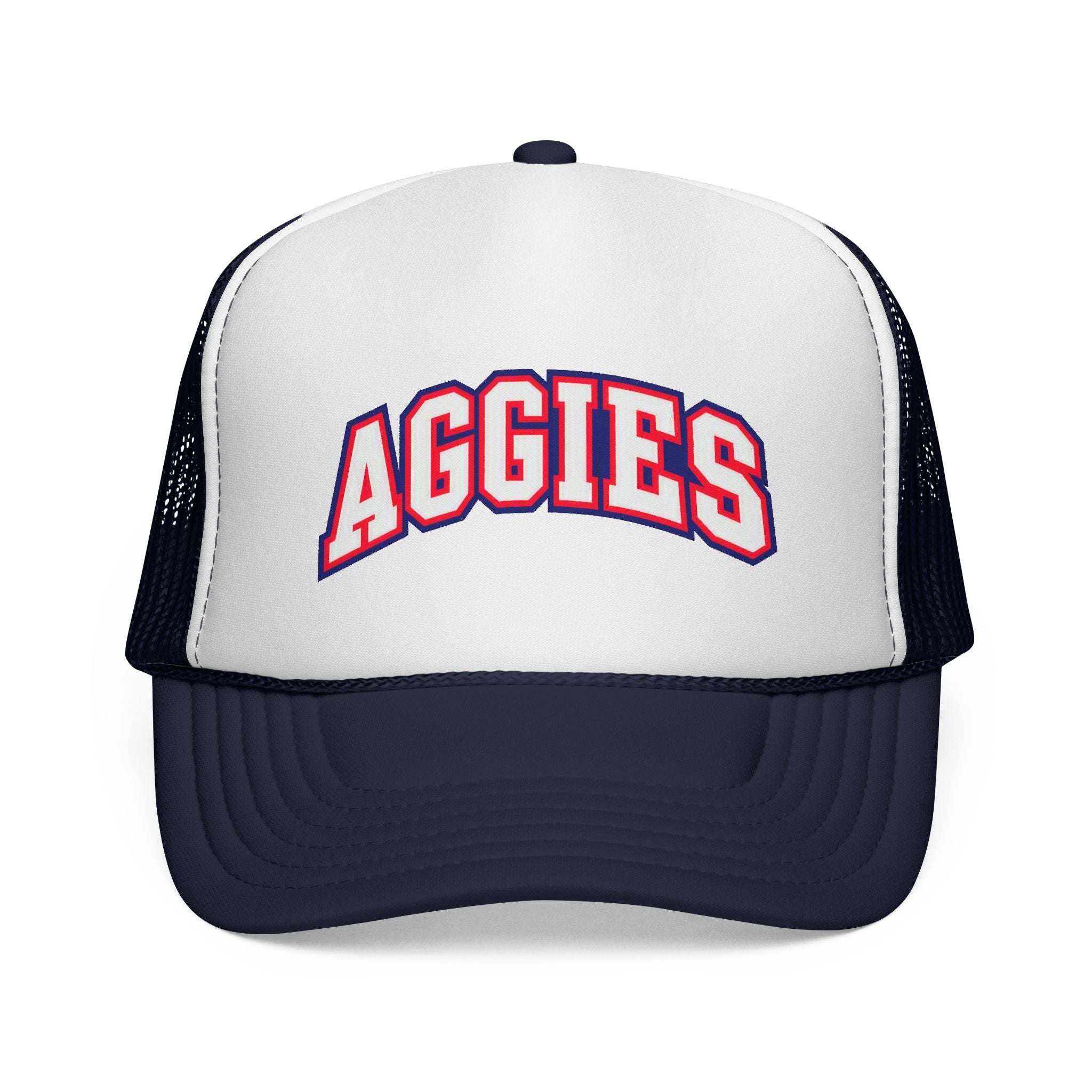 Aggies Embroidered Trucker Cap — Vintage Team Mesh Hat