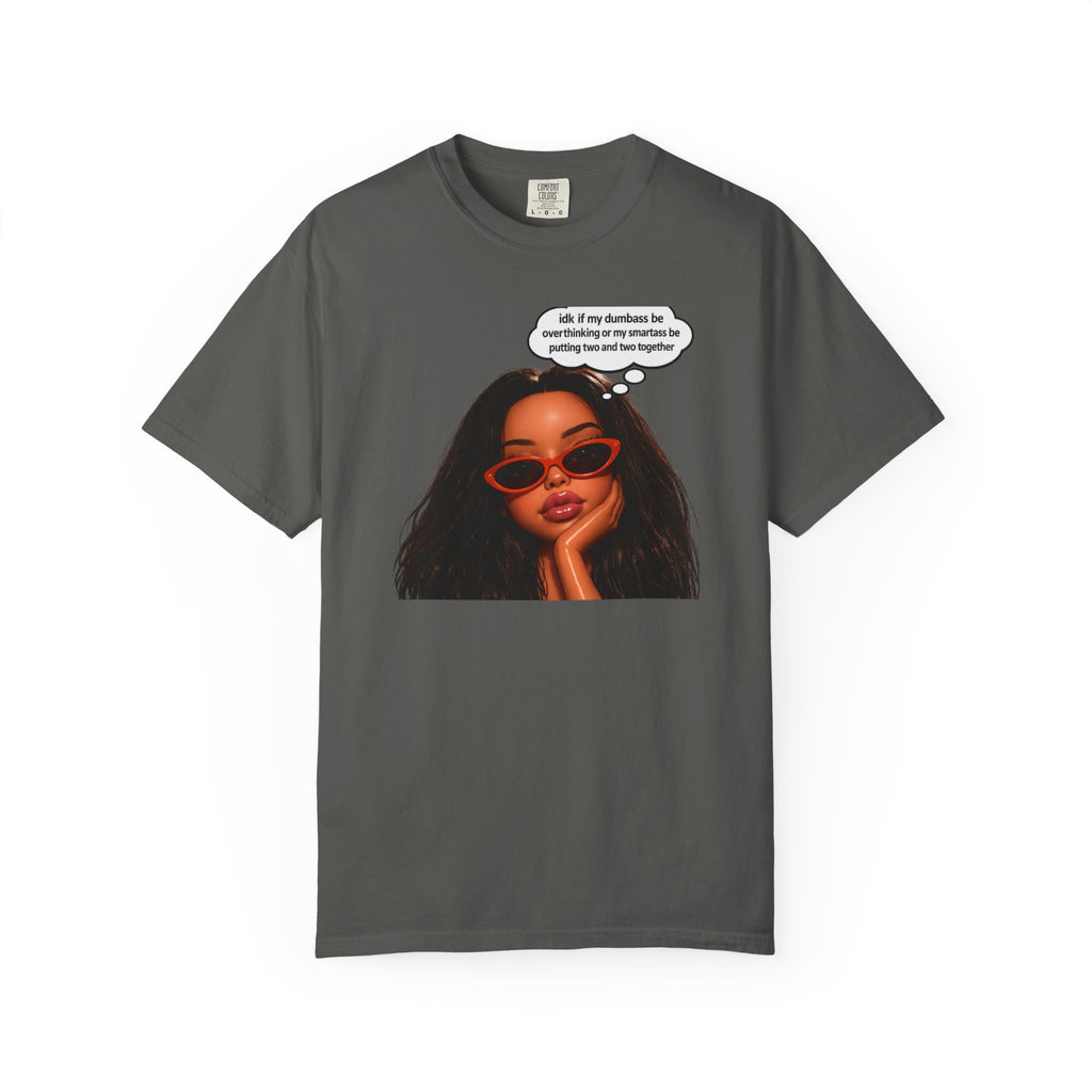 Relaxed Vibes T-Shirt — "If my darkness be something to my creator" Illustrated Woman Graphic Tee