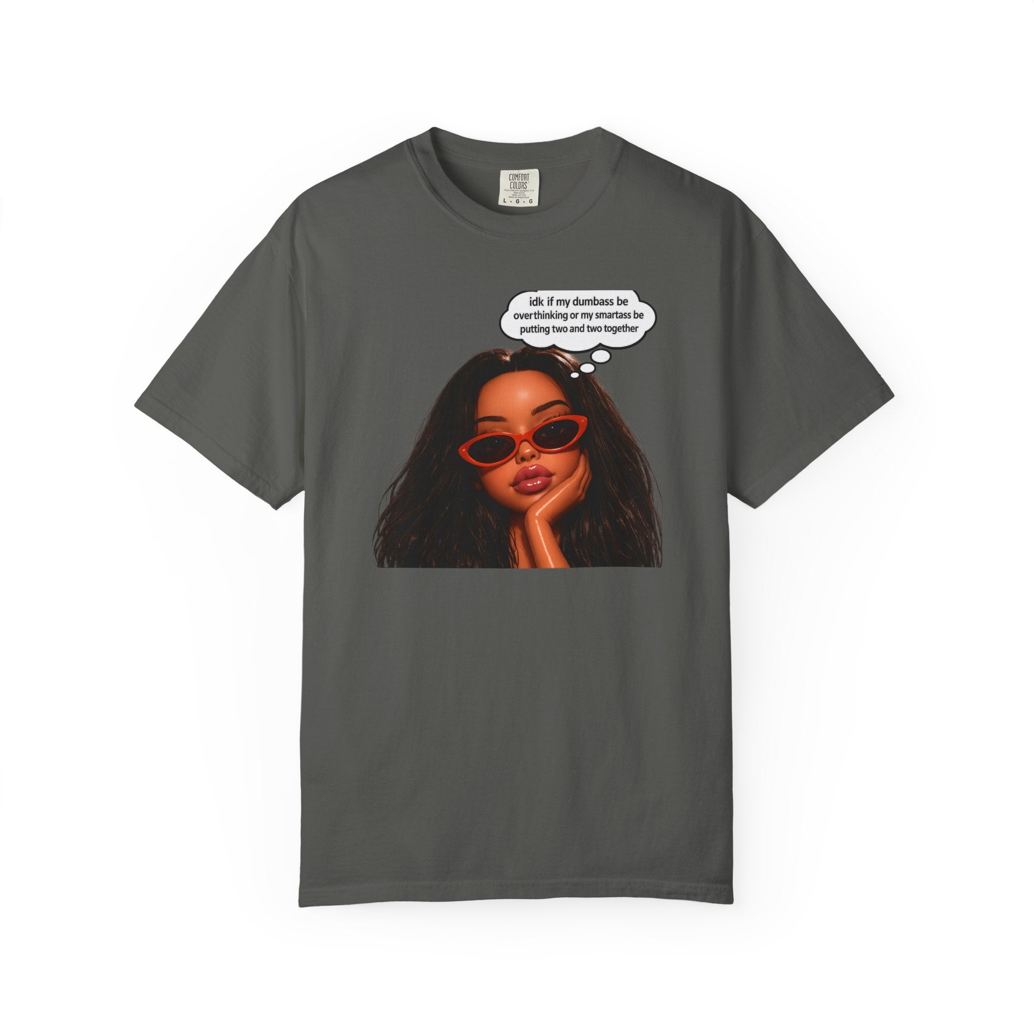 Relaxed Vibes T-Shirt — "If my darkness be something to my creator" Illustrated Woman Graphic Tee