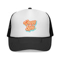 Vacay & Slay Trucker Cap — Retro Beach Vacation Mesh Hat