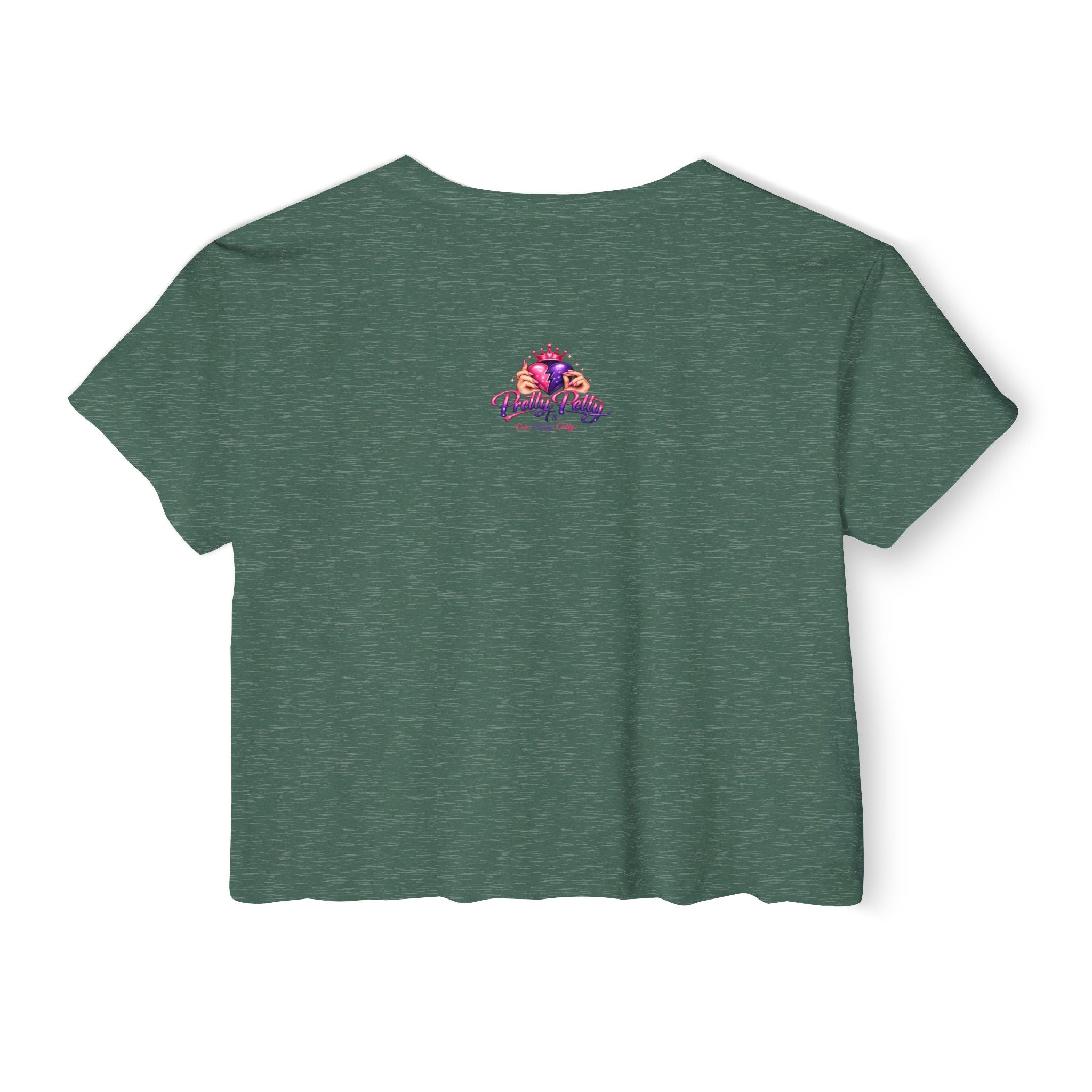 Festival Crop Top — Colorful Diva Tug-of-War Graphic