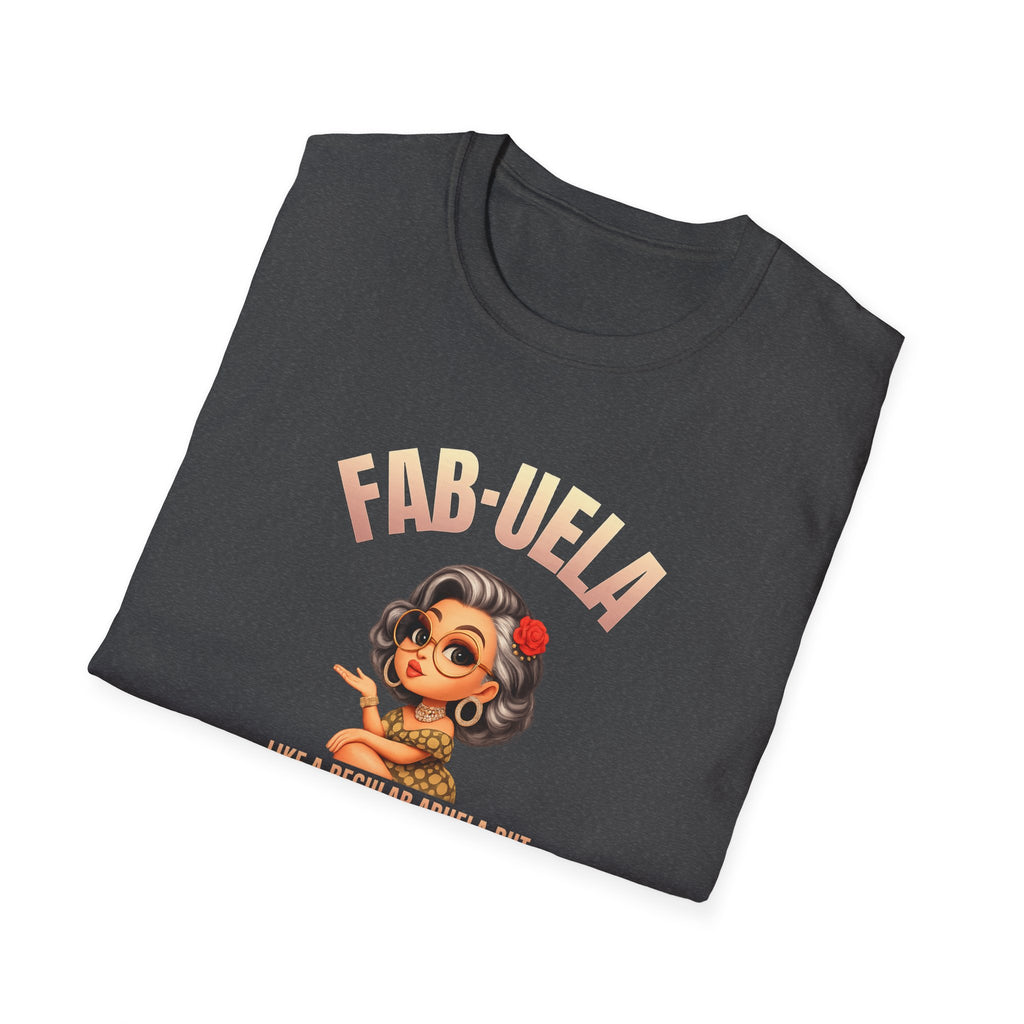 Fab-uela T-Shirt — Retro Grandma Graphic Tee ("Fab-uela: Like a Regular Grandma but More Fabulous")