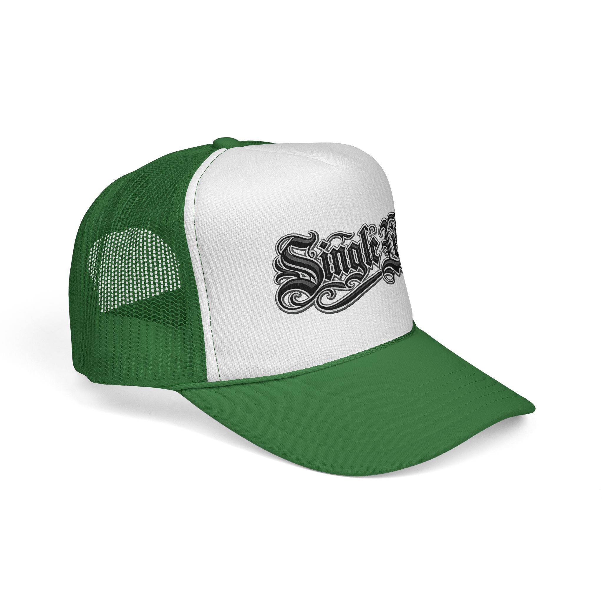 Trucker Cap — 'Single Life' Vintage Script Mesh Hat