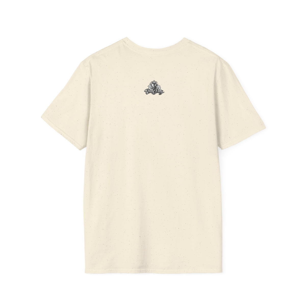 Upside Down Script T-Shirt — "I Mean What I Say" Minimal Front/Back Design