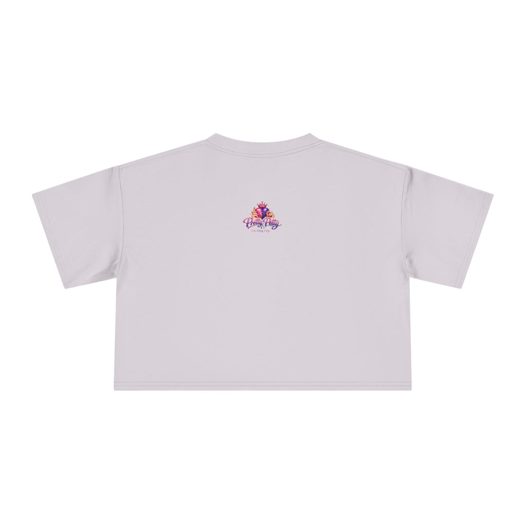 Women's Hamsa Hand Crop Tee – Pink Evil Eye Protection