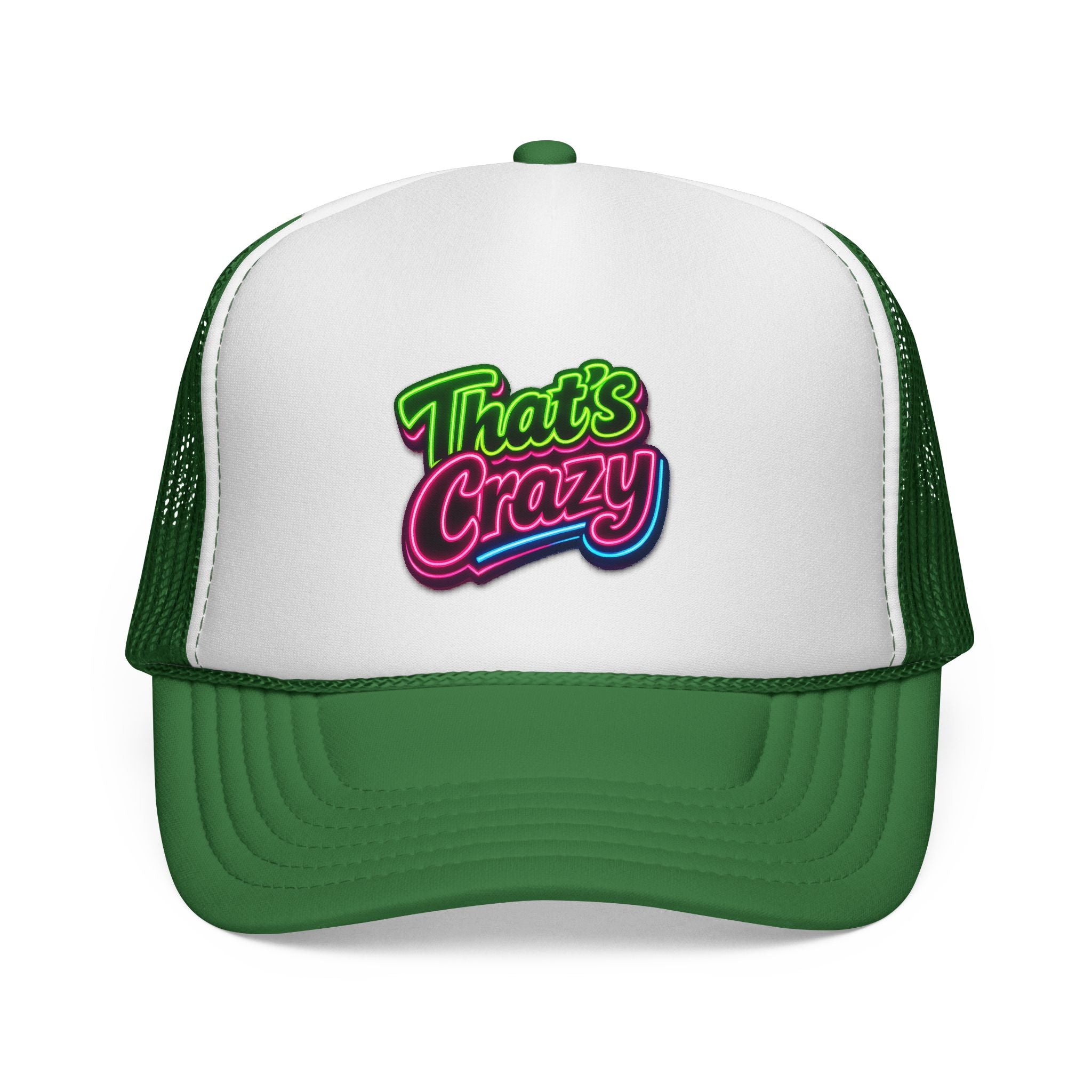 Trucker Cap — "That's Crazy" Retro Neon Patch