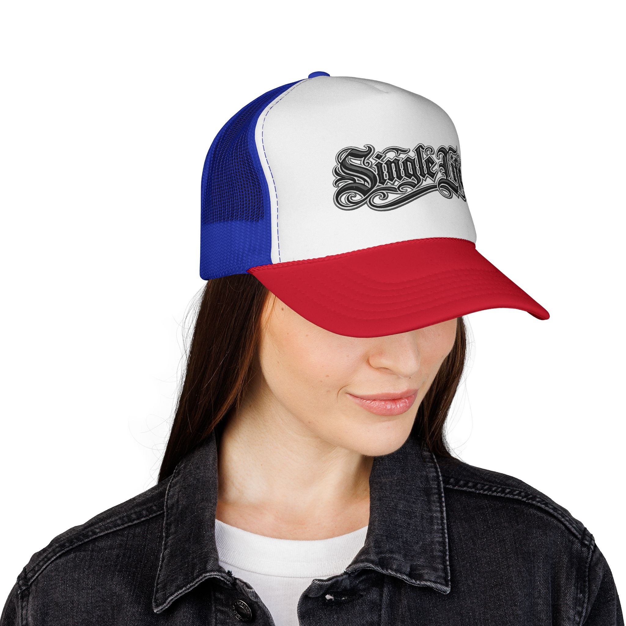 Trucker Cap — 'Single Life' Vintage Script Mesh Hat