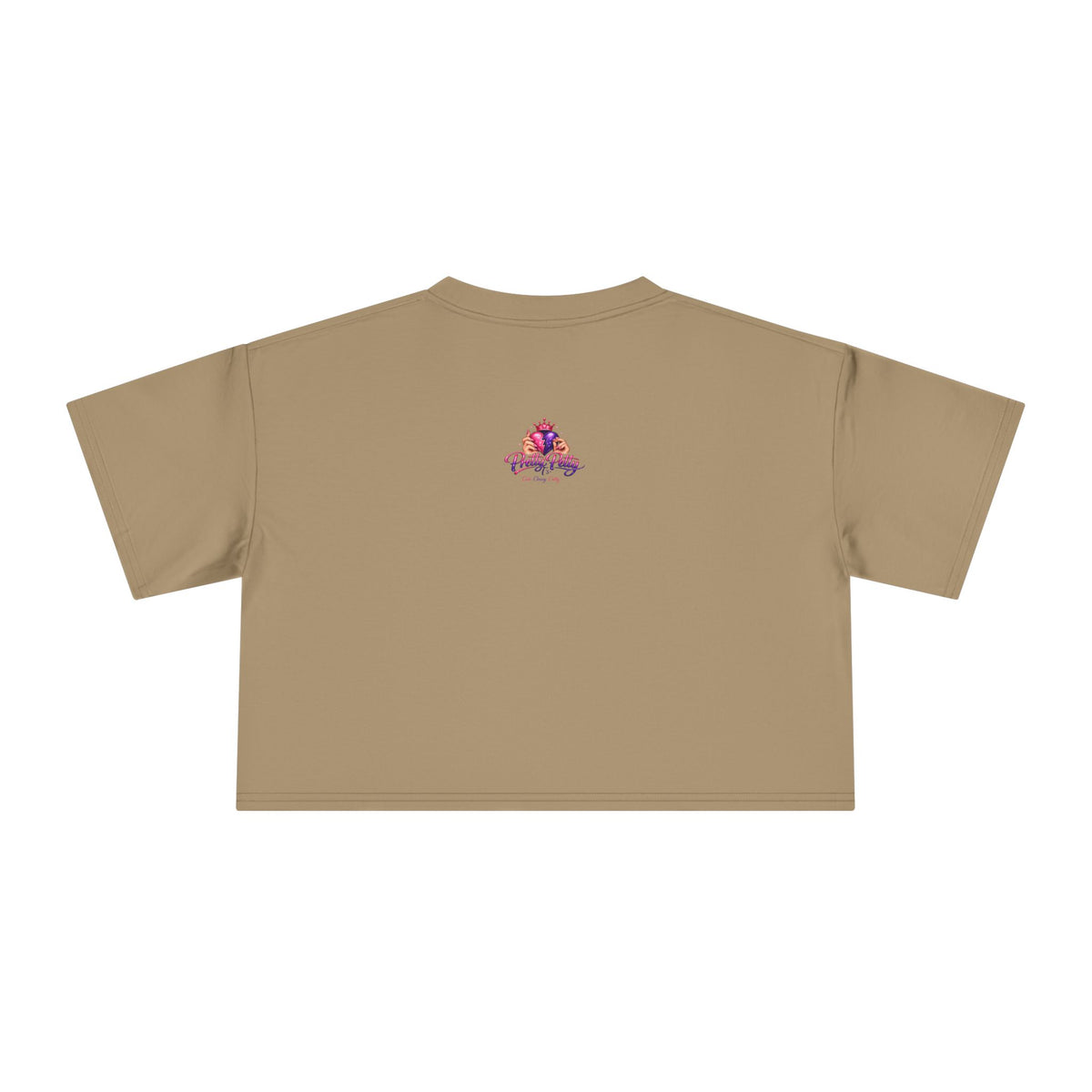 Women's Hamsa Hand Crop Tee – Pink Evil Eye Protection