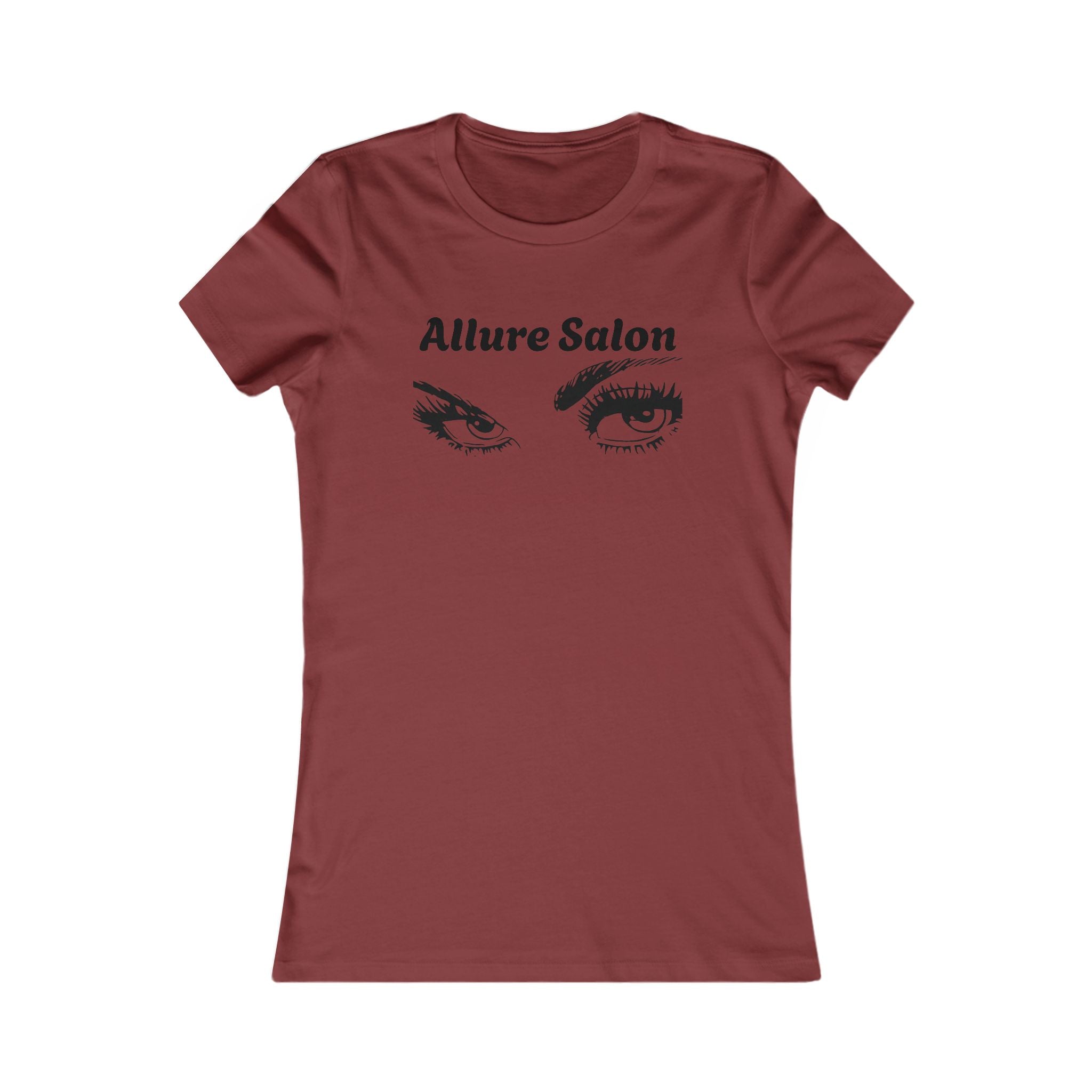 Allure Salon Women's Tee — Eyelash & Eye Makeup Graphic