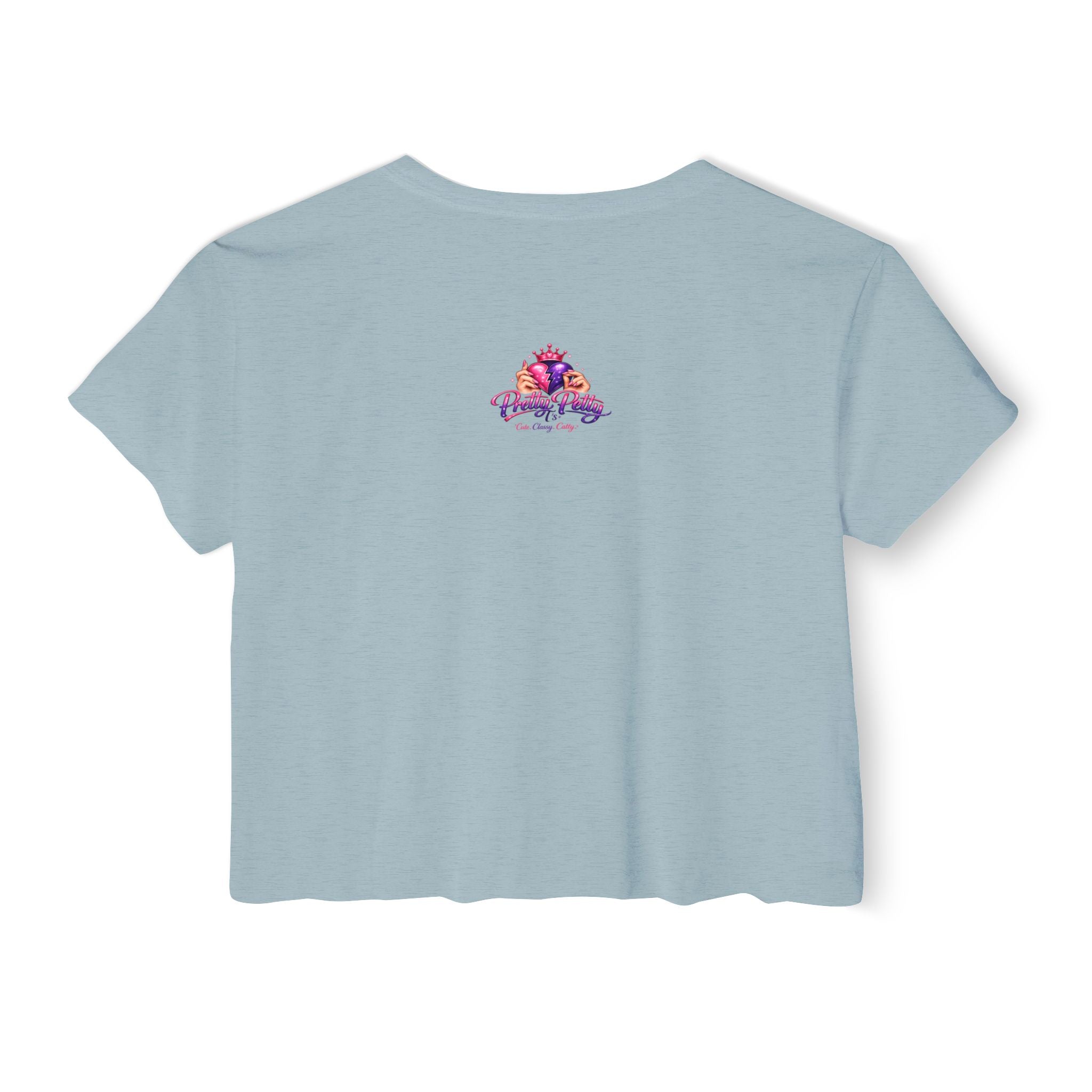 Festival Crop Top — Colorful Diva Tug-of-War Graphic
