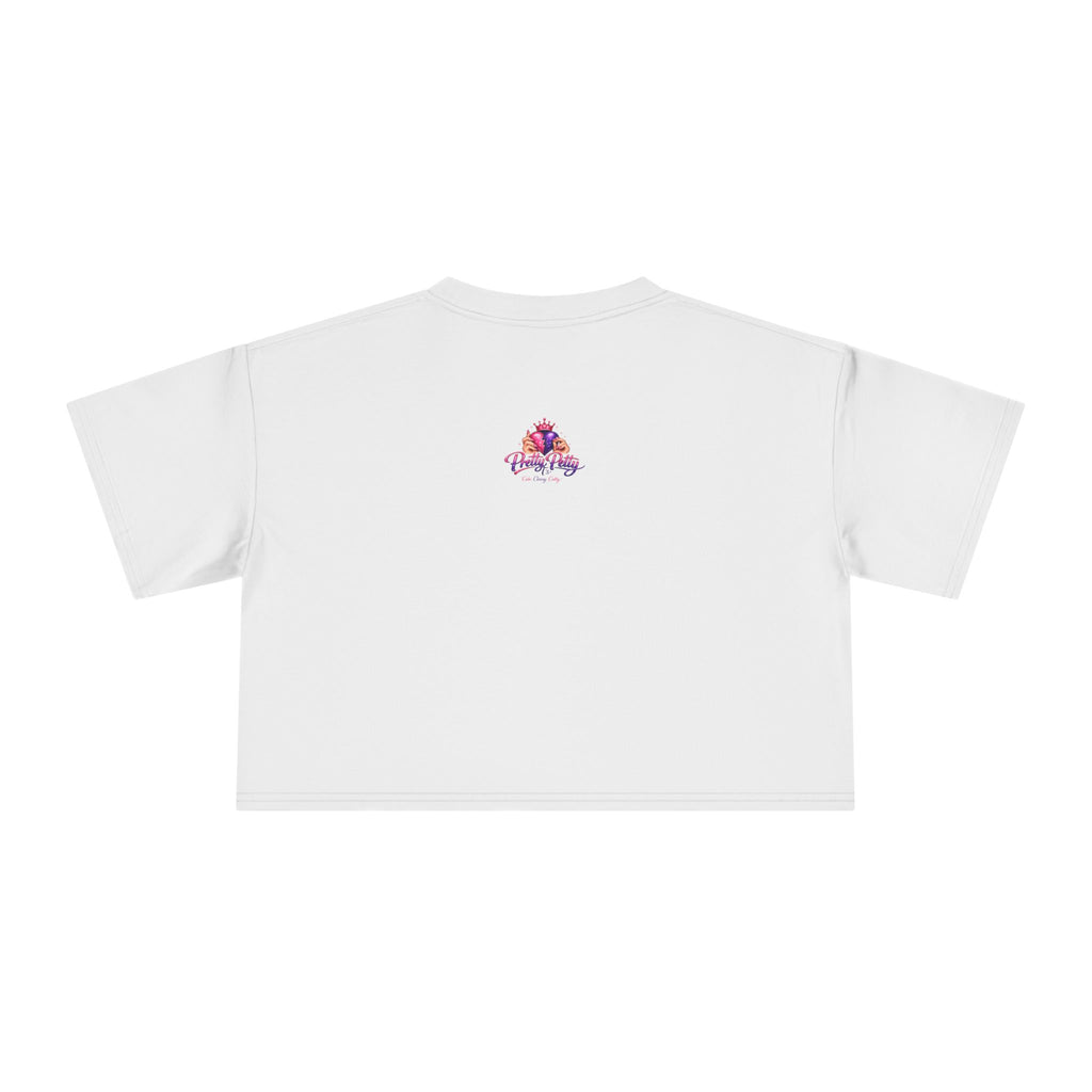 Women's Hamsa Hand Crop Tee – Pink Evil Eye Protection