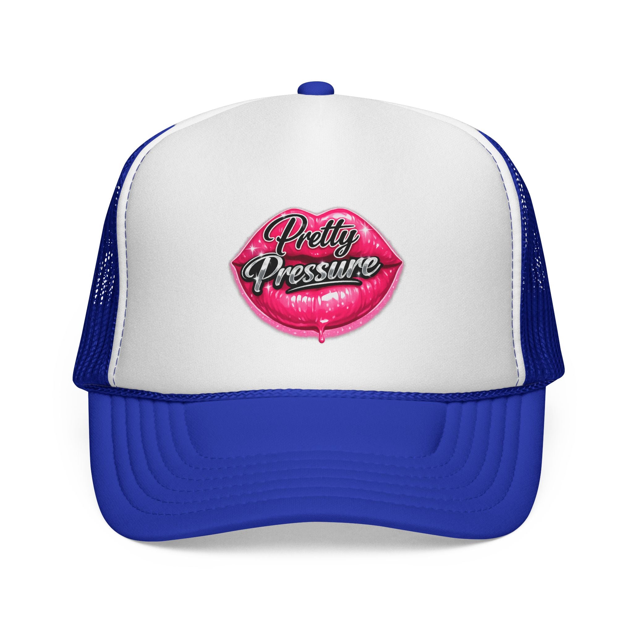 Trucker Cap - "Pretty Pressure" Pink Lip Graphic Hat
