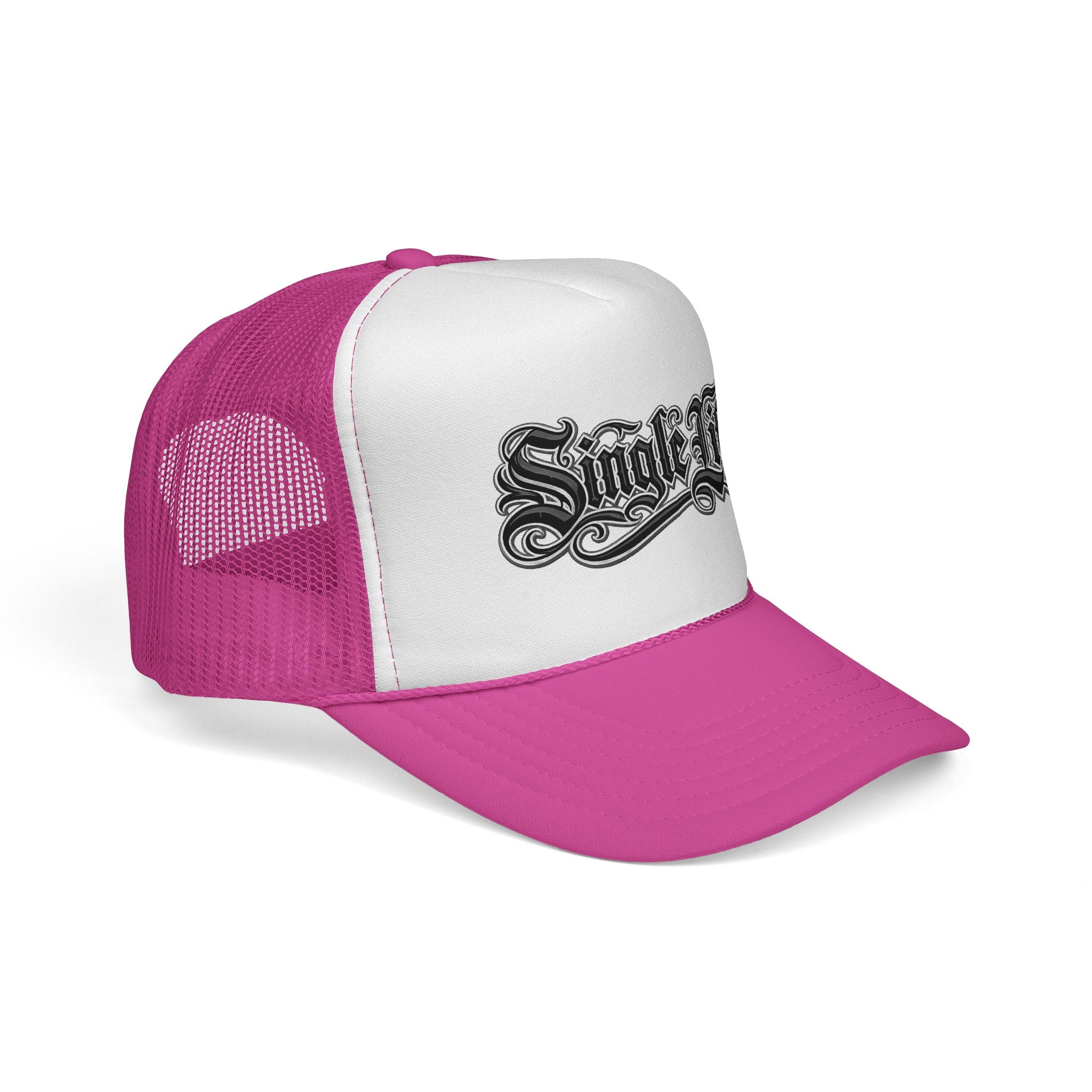Trucker Cap — 'Single Life' Vintage Script Mesh Hat