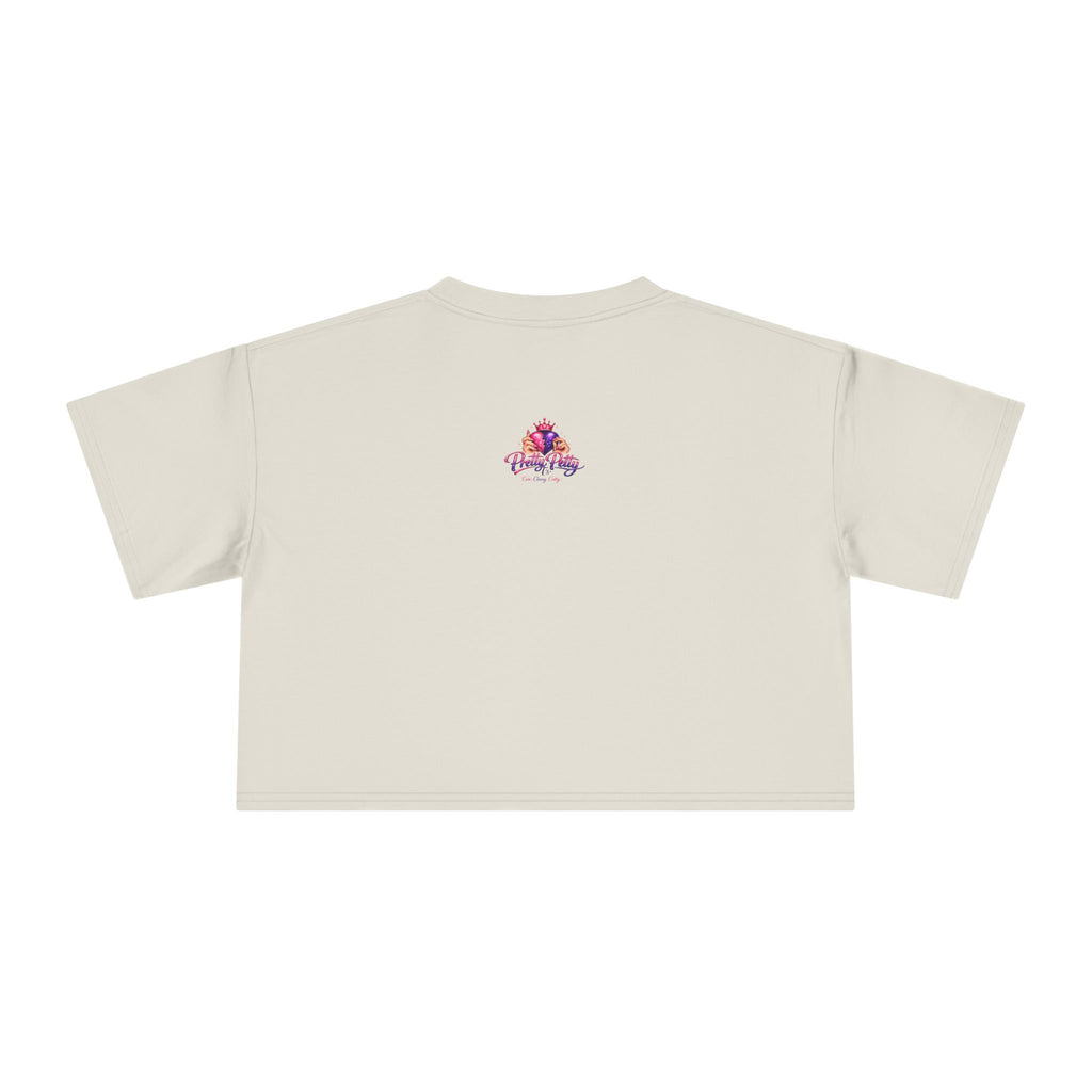 Women's Hamsa Hand Crop Tee – Pink Evil Eye Protection