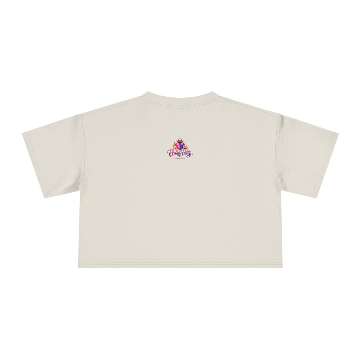 Women's Hamsa Hand Crop Tee – Pink Evil Eye Protection