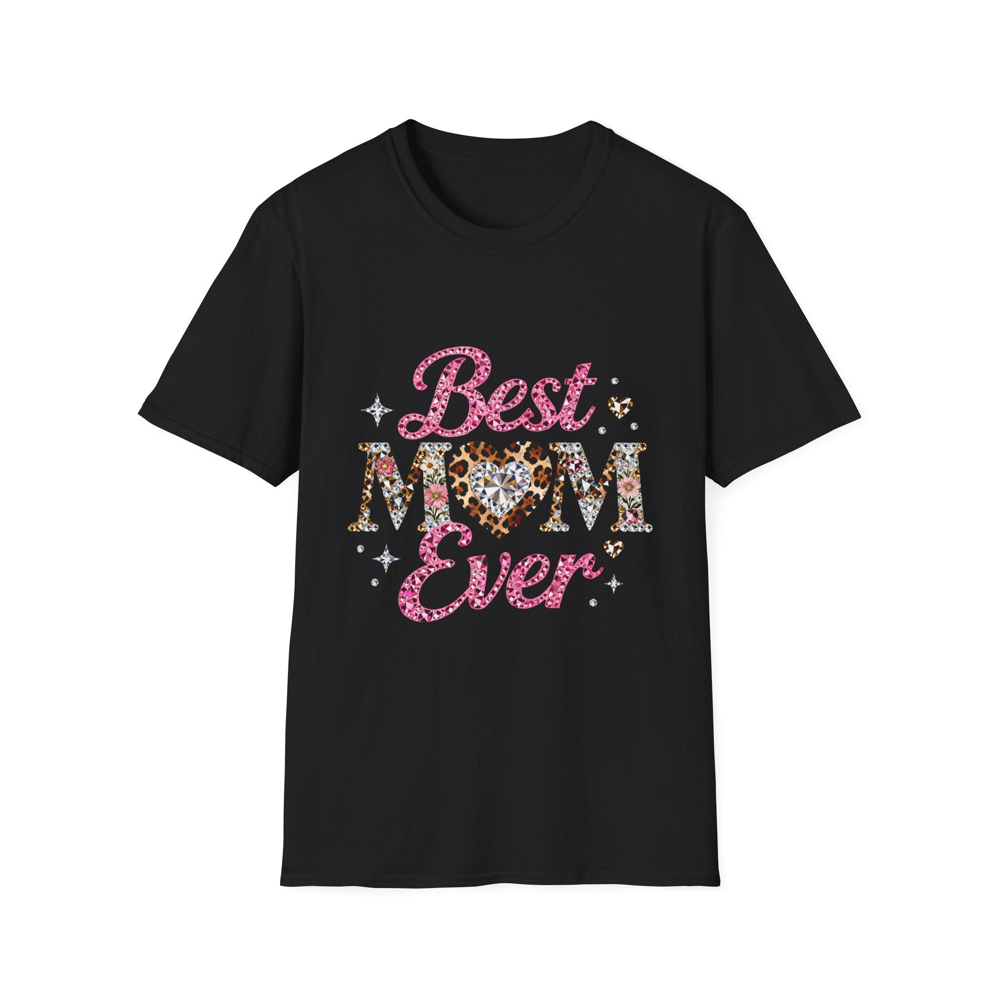 Best Mom Ever T-Shirt — Leopard Heart Mother's Day Tee