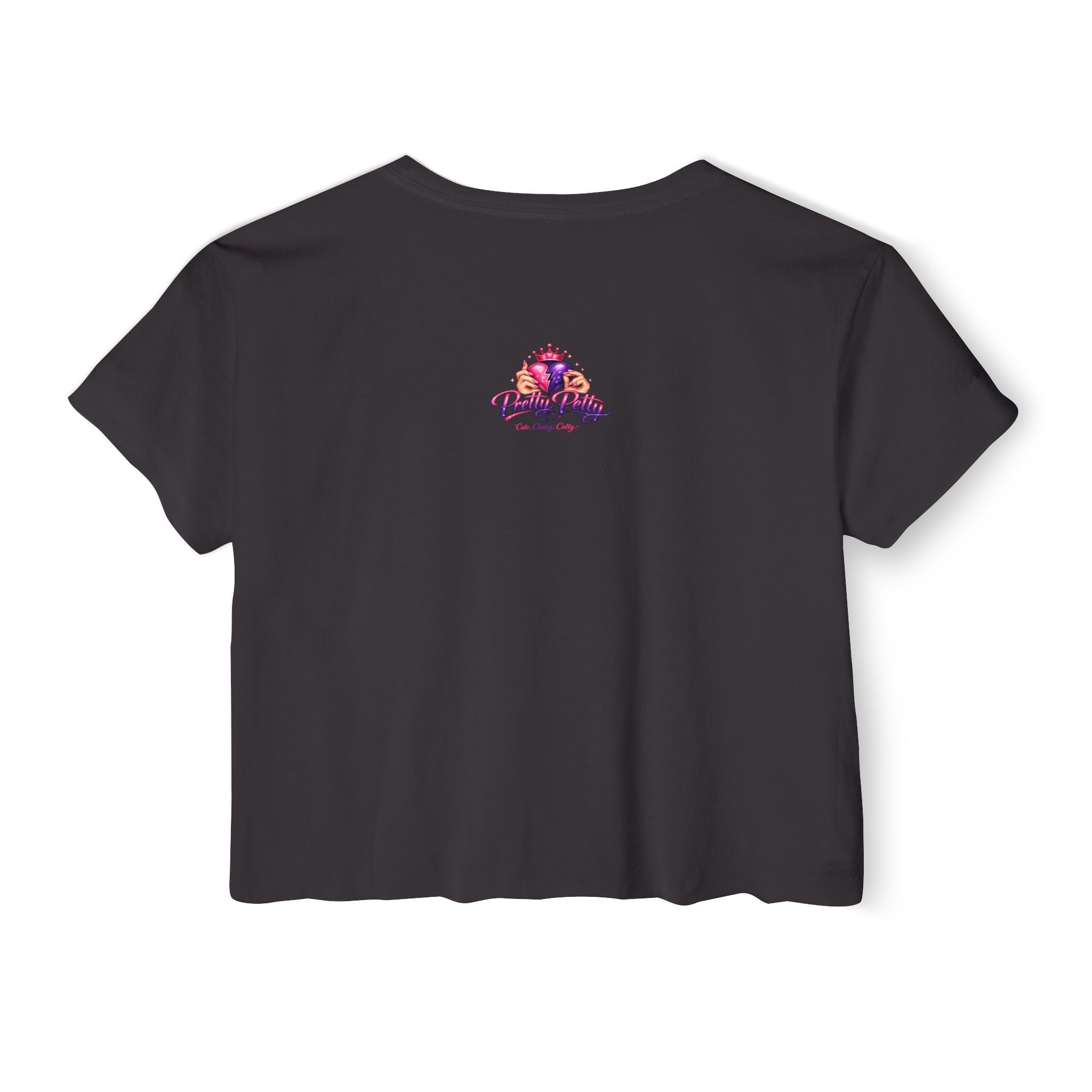 Festival Crop Top — Colorful Diva Tug-of-War Graphic