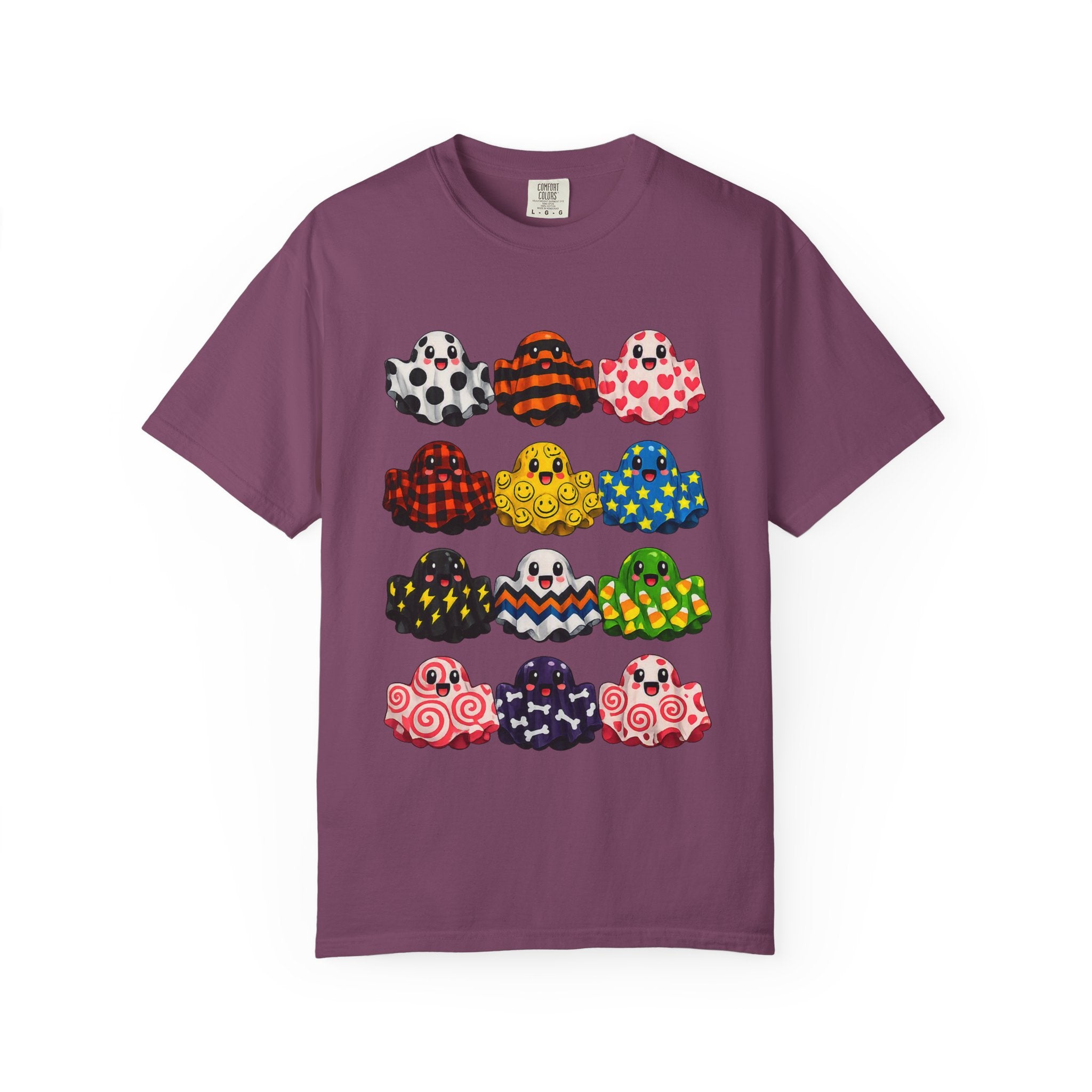 Colorful Patterned Ghosts T‑Shirt