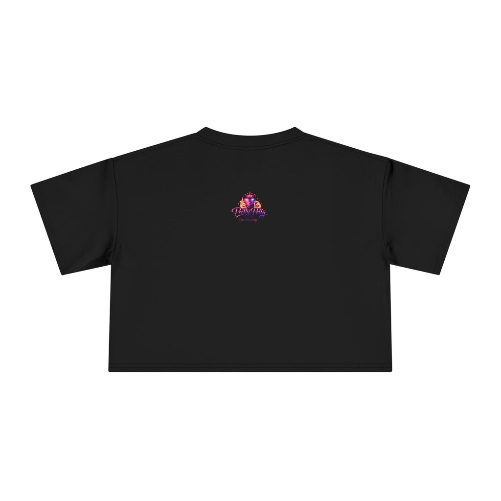 Women's Hamsa Hand Crop Tee – Pink Evil Eye Protection