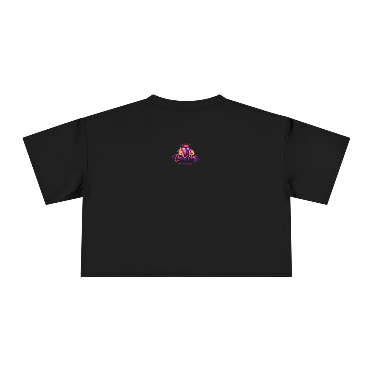 Women's Hamsa Hand Crop Tee – Pink Evil Eye Protection