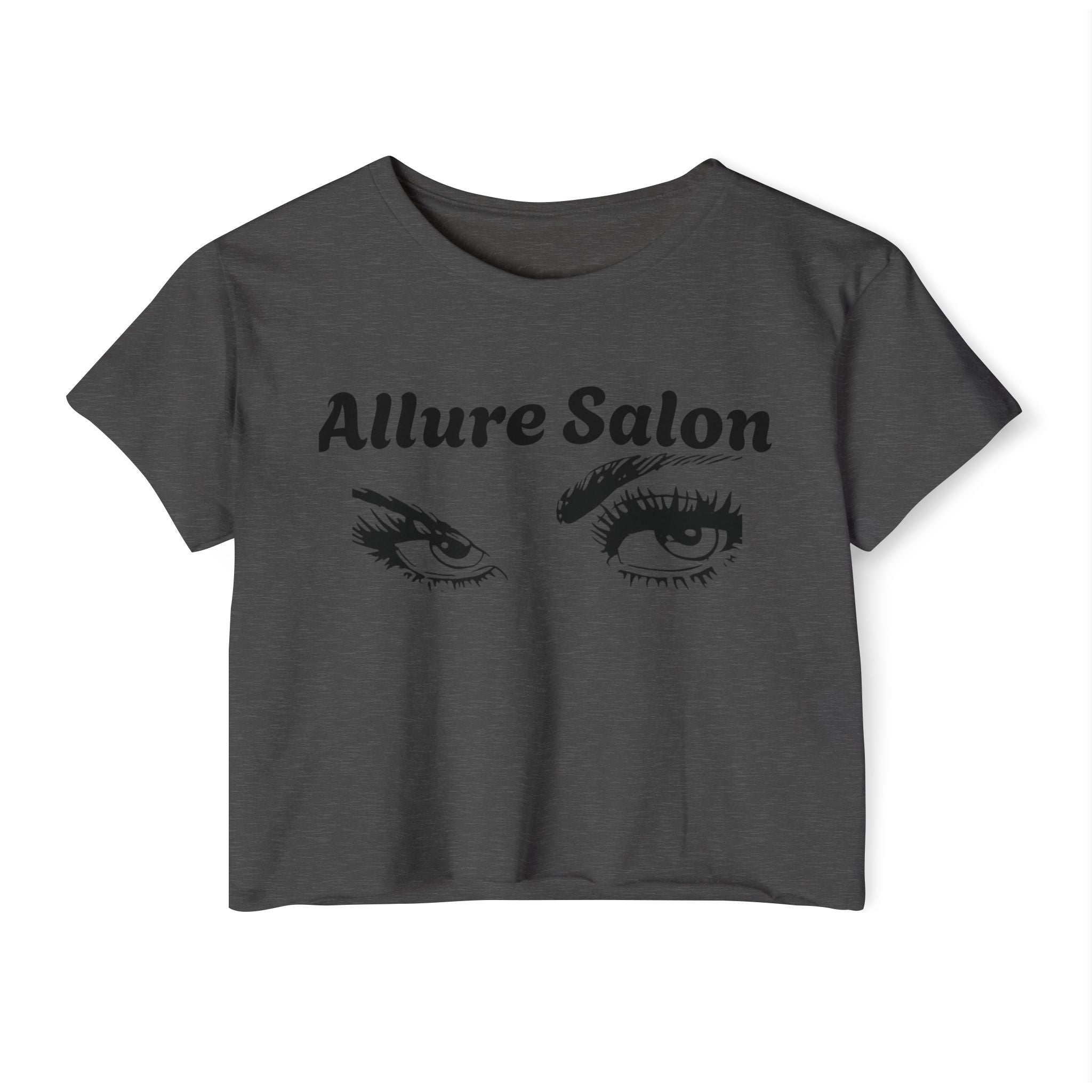 Allure Salon Crop Top — Women's Eye Graphic Festival Tee