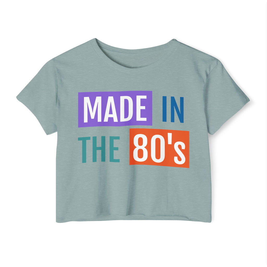 Made in the 80's Crop Top — Women's Retro Festival Tee
