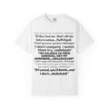 Petty Quote T-Shirt — "Hallelujah" Typography Tee with Back Logo