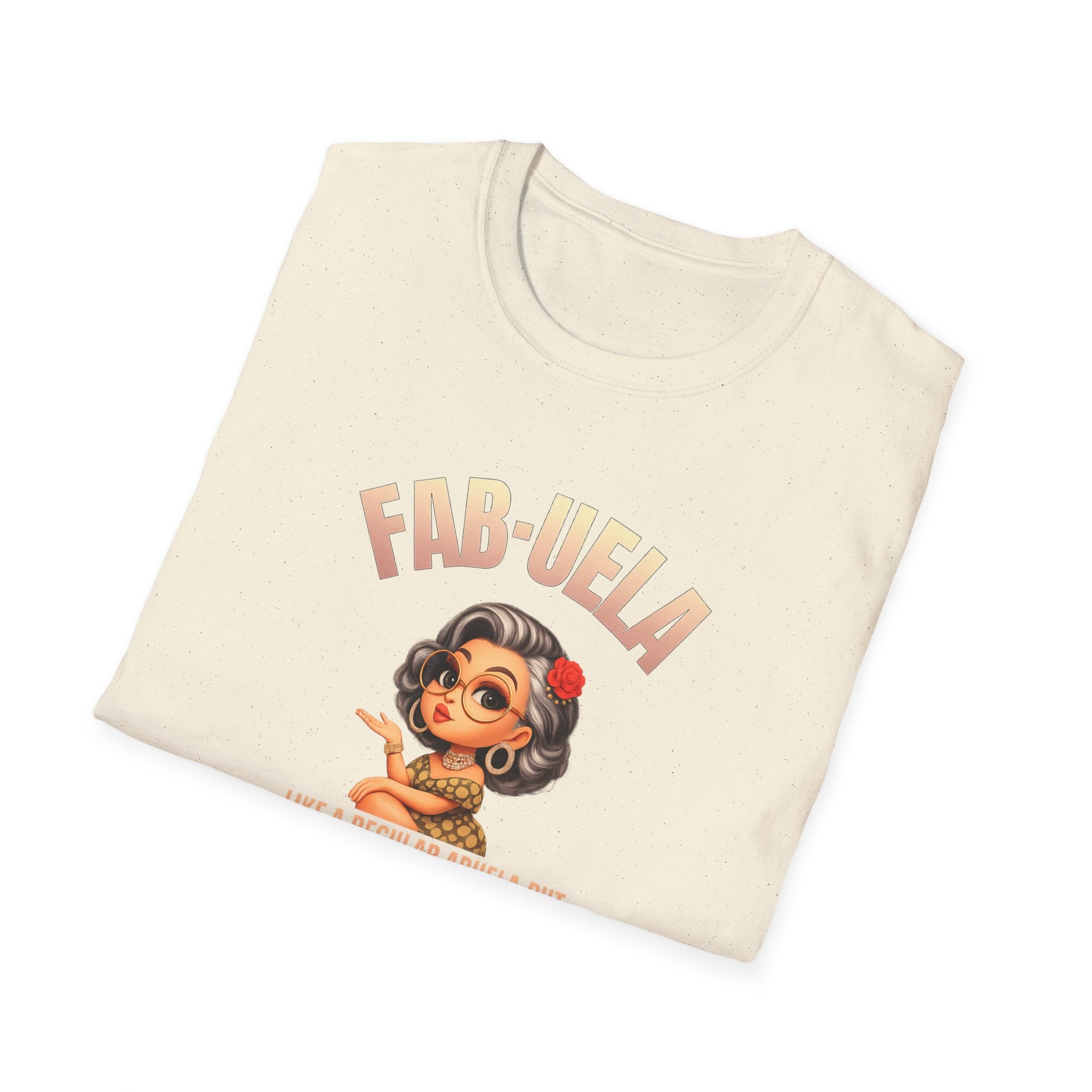 Fab-uela T-Shirt — Retro Grandma Graphic Tee ("Fab-uela: Like a Regular Grandma but More Fabulous")