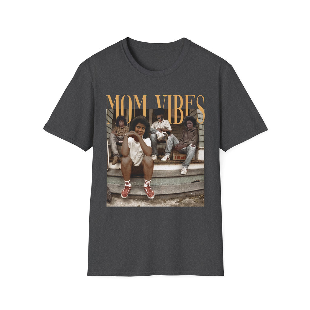 T-Shirt — "Mom Vibes" Retro Family Photo Graphic Tee