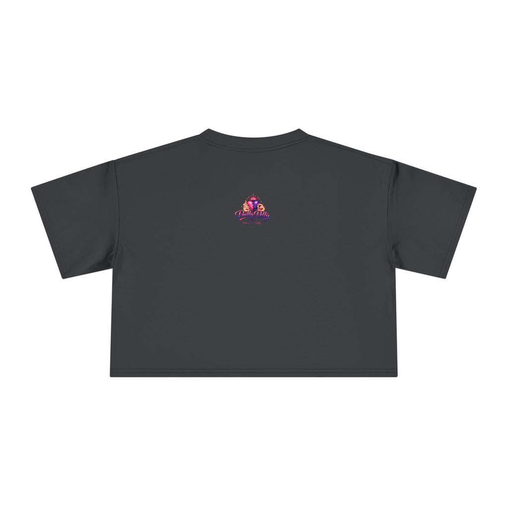 Women's Hamsa Hand Crop Tee – Pink Evil Eye Protection