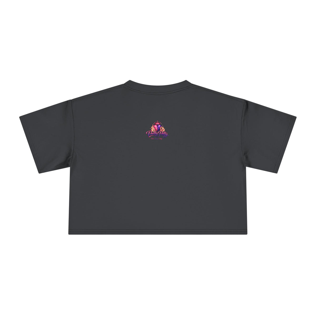 Women's Hamsa Hand Crop Tee – Pink Evil Eye Protection