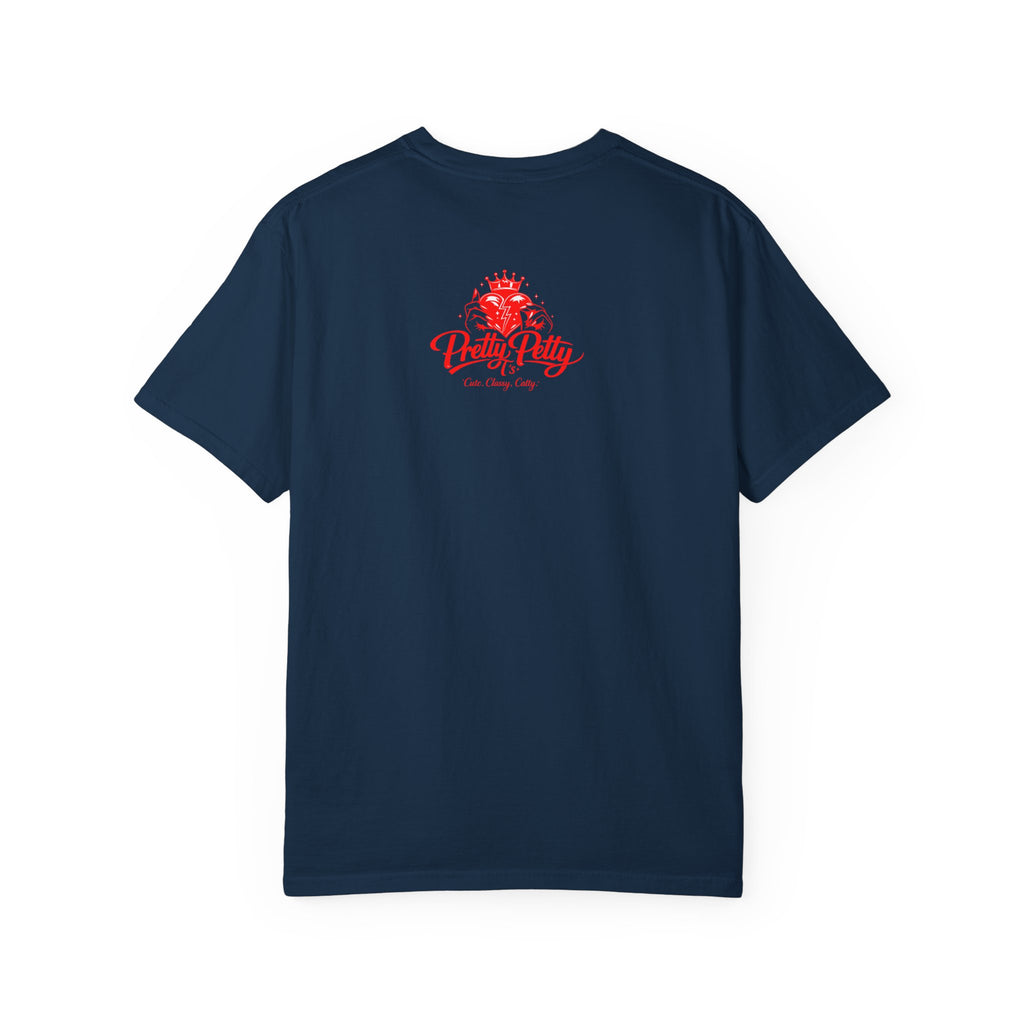 Independence Day Patriotic Graphic T-Shirt — 'Pretty Petty' Fireworks Design
