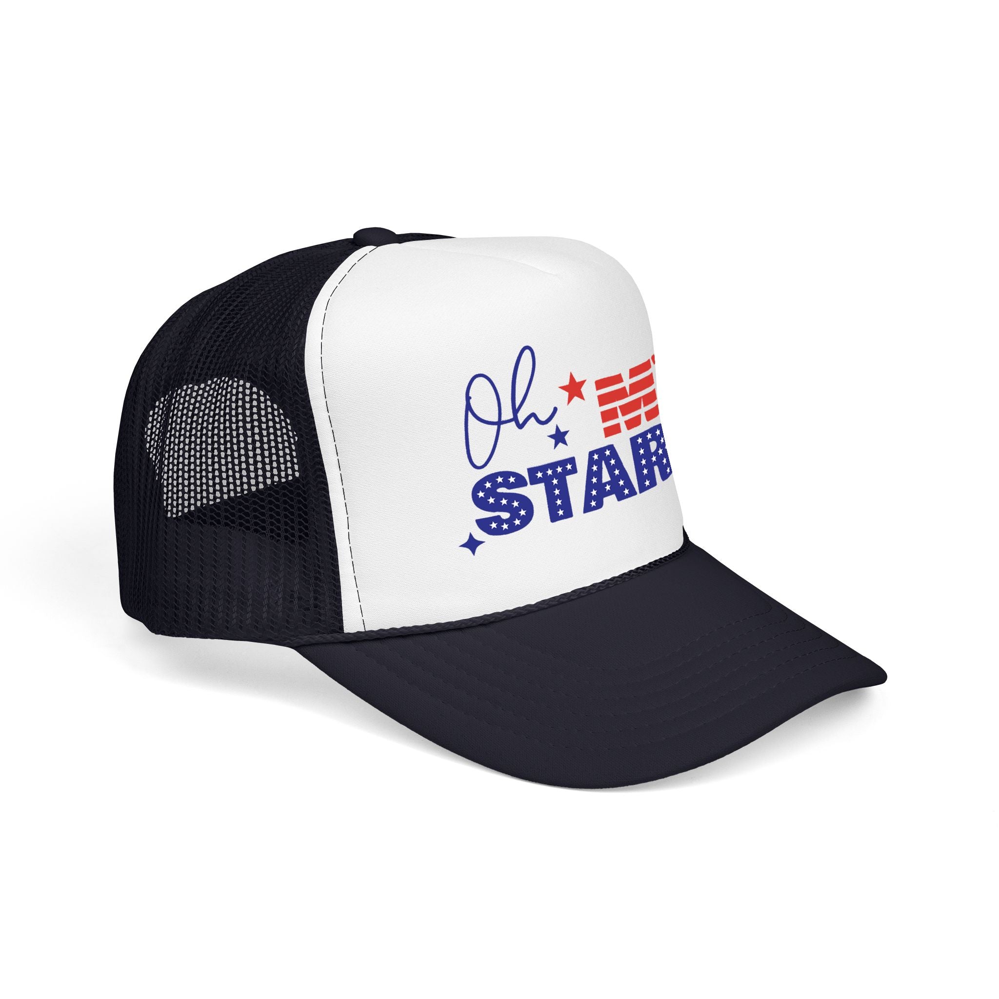 Oh My Stars Trucker Hat – Patriotic 4th of July Foam Cap