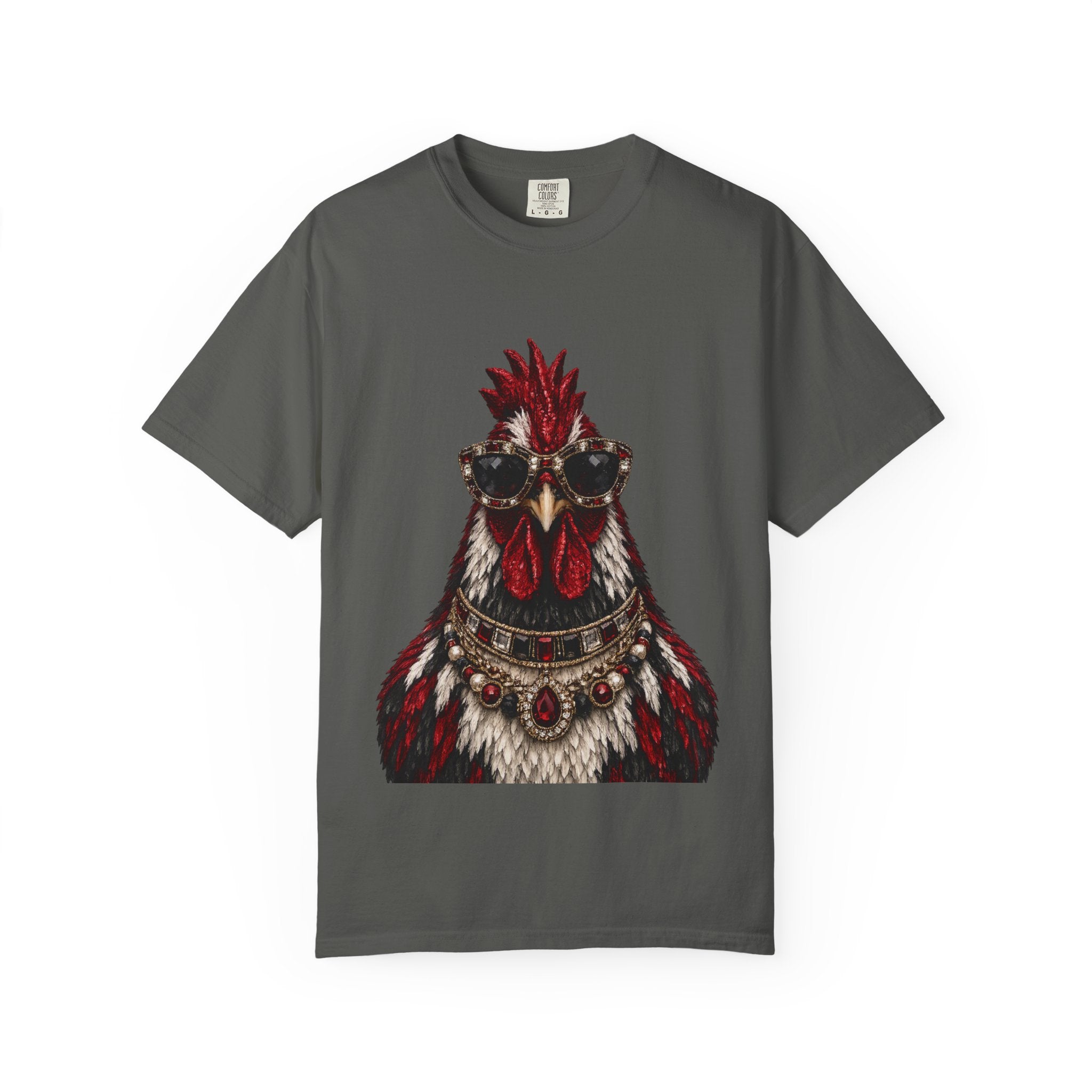Rooster Portrait T-Shirt — Boho Tribal Rooster Graphic Tee