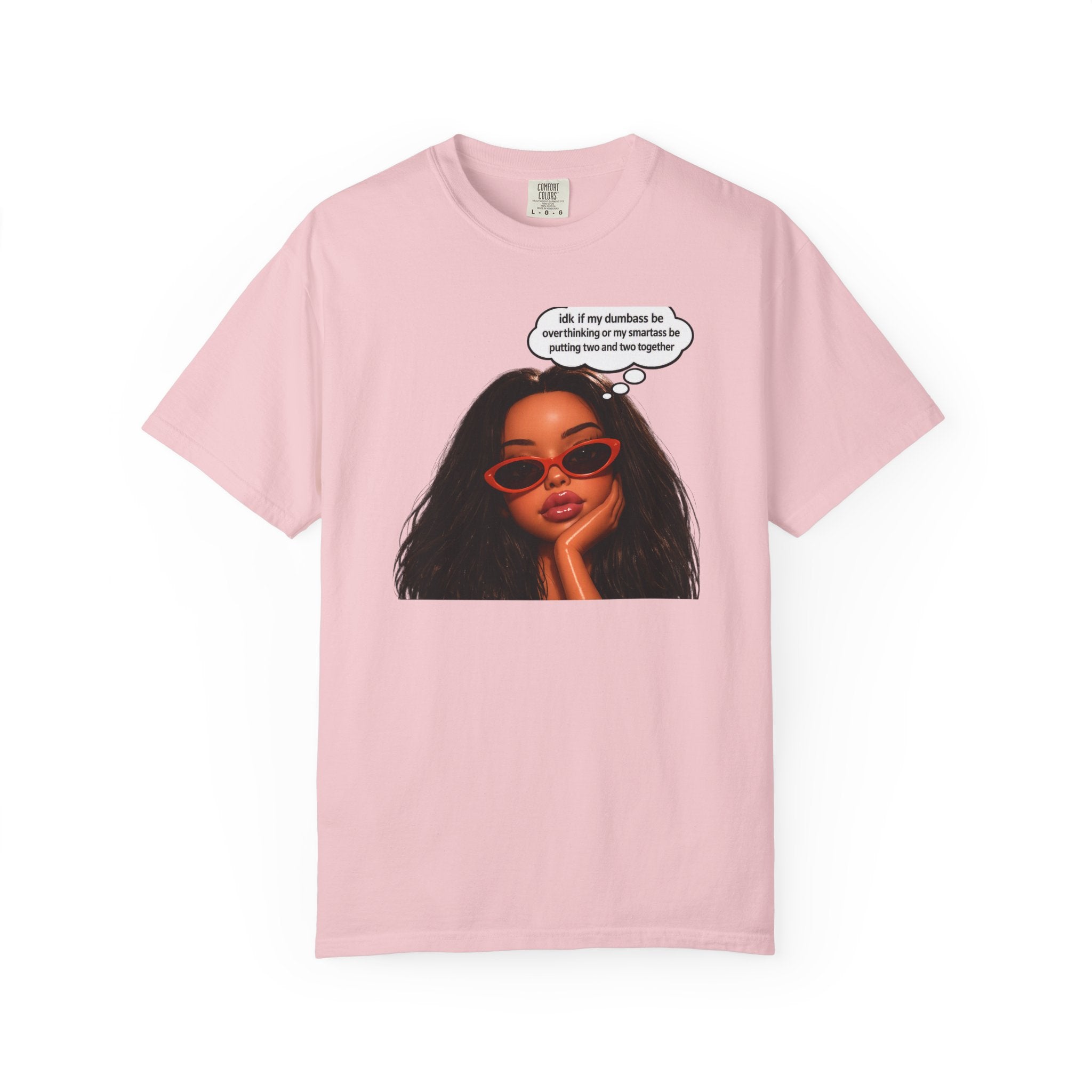 Relaxed Vibes T-Shirt — "If my darkness be something to my creator" Illustrated Woman Graphic Tee
