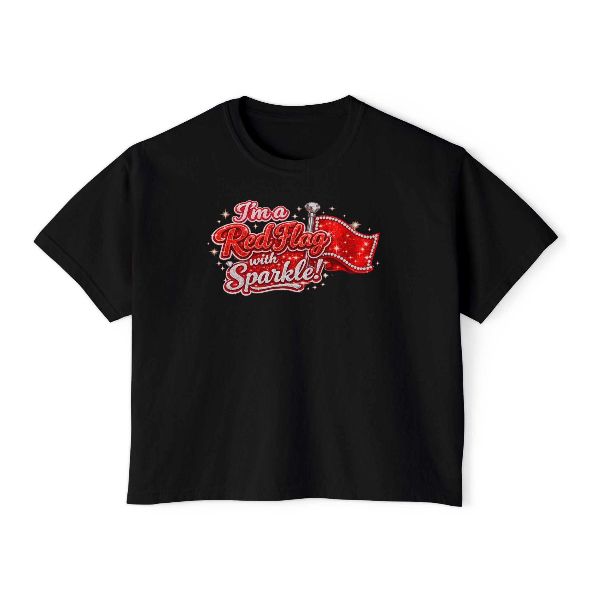 Ready to Slay with Sparkle Boxy Tee