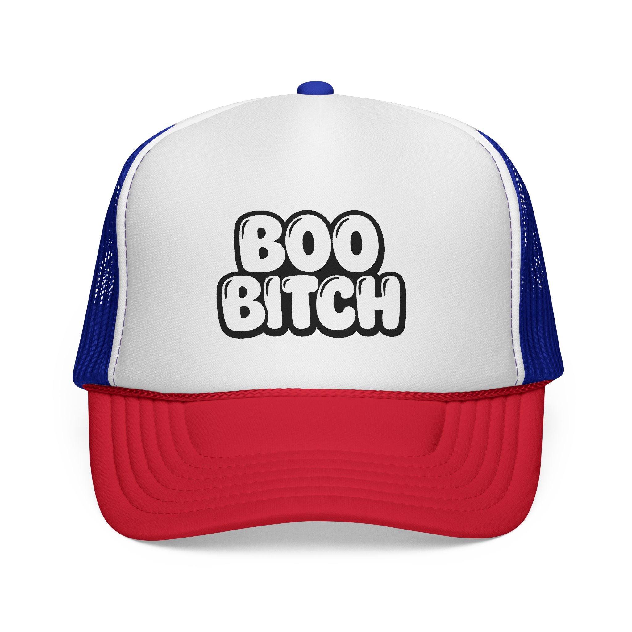 Trucker Hat — "Boo Bitch" Halloween Novelty Cap