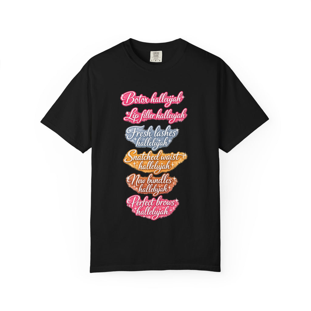 Beauty Boss Graphic T-Shirt — 'Hallelujah' Makeup & Lashes List