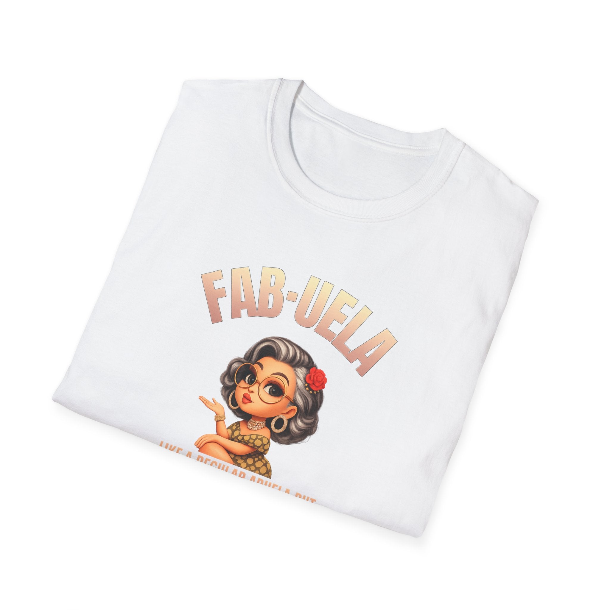 Fab-uela T-Shirt — Retro Grandma Graphic Tee ("Fab-uela: Like a Regular Grandma but More Fabulous")