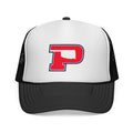 P Letter Trucker Hat - Vintage Red & Navy Patch Cap