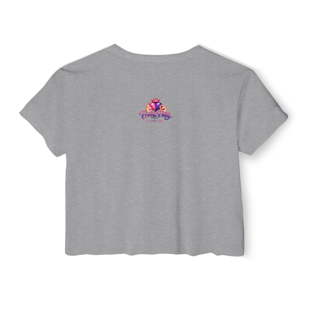 Festival Crop Top — Colorful Diva Tug-of-War Graphic