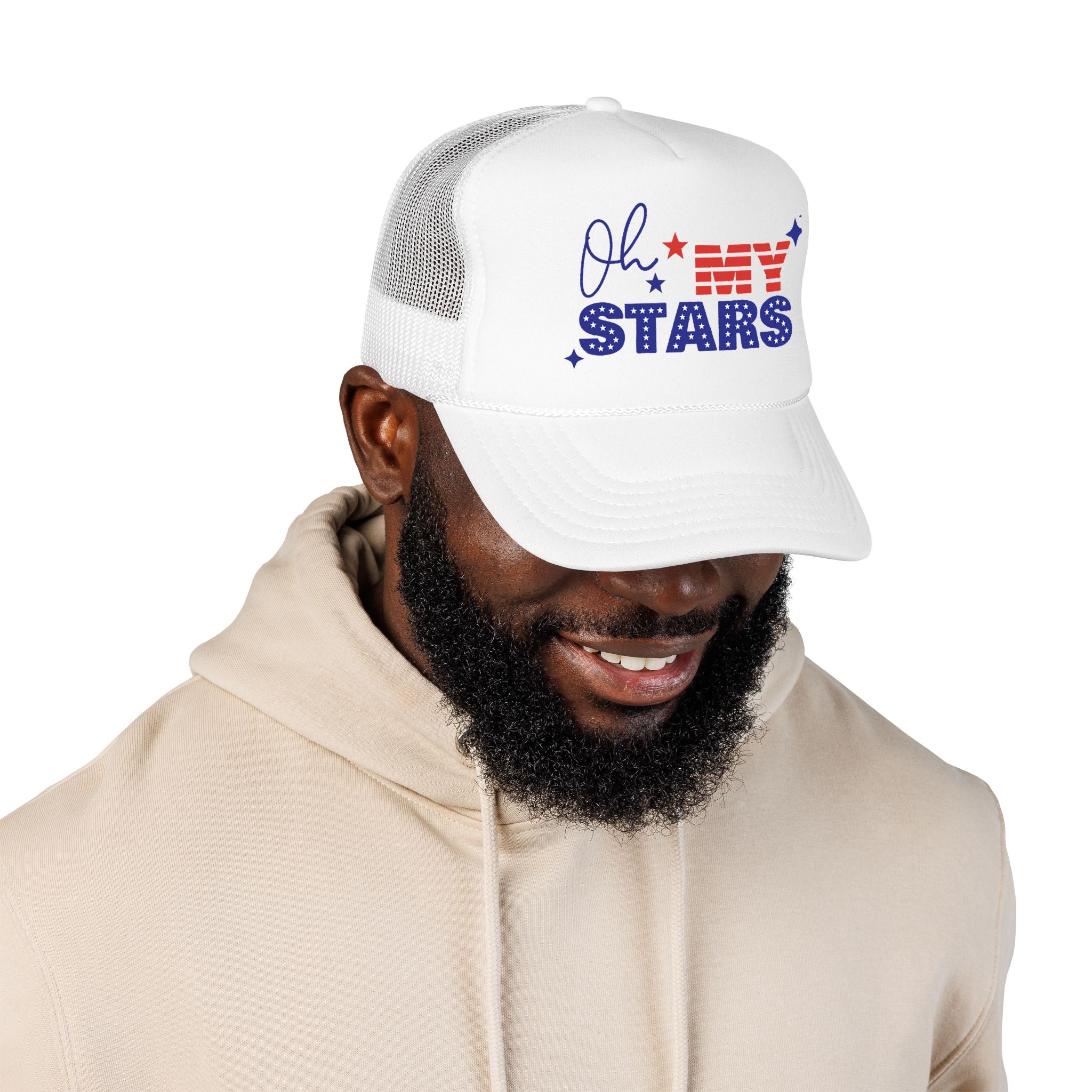 Oh My Stars Trucker Hat – Patriotic 4th of July Foam Cap