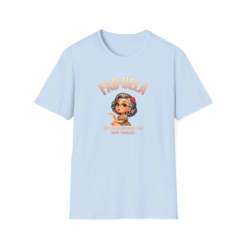 Fab-uela T-Shirt — Retro Grandma Graphic Tee ("Fab-uela: Like a Regular Grandma but More Fabulous")