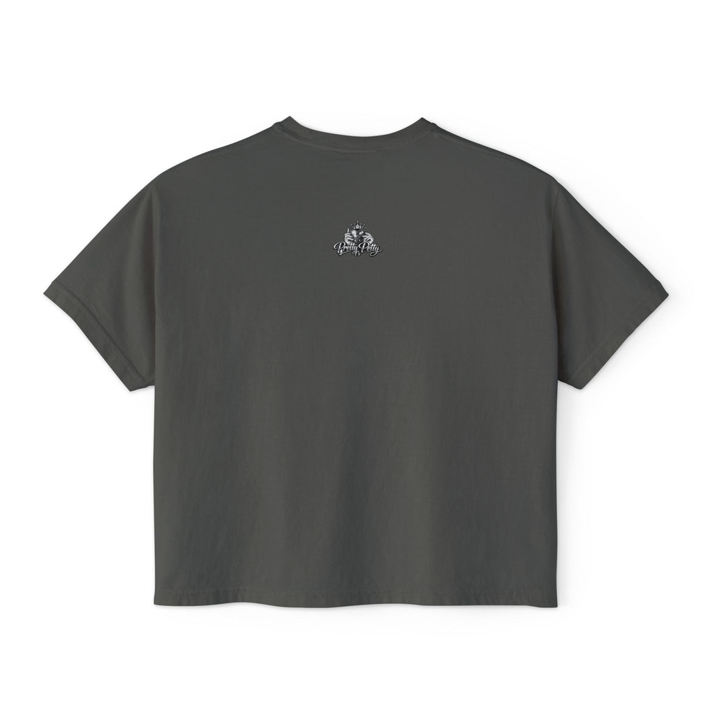 All These Hoe's Is Mid Boxy Tee — Funny Graphic Women's Cropped T‑Shirt