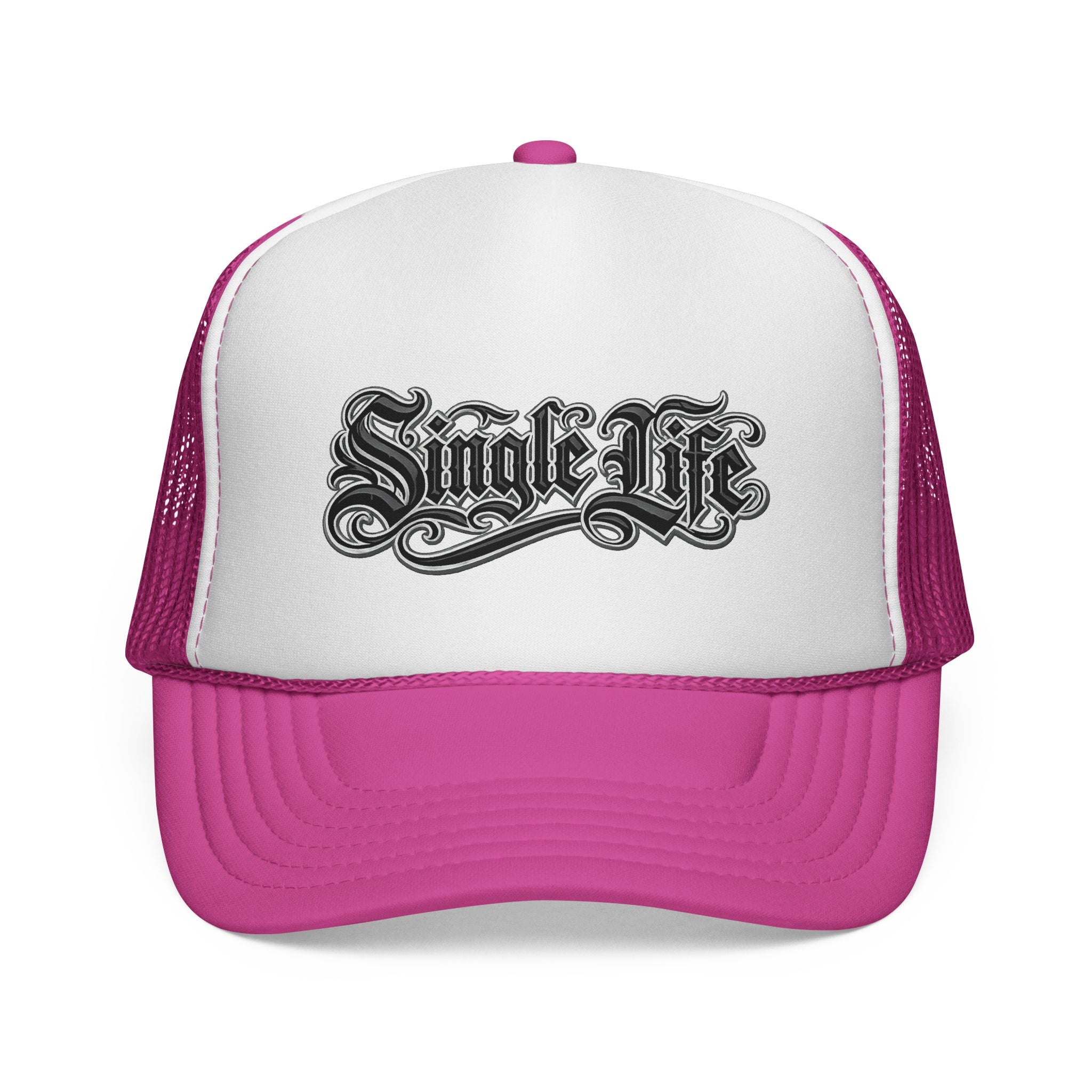 Trucker Cap — 'Single Life' Vintage Script Mesh Hat