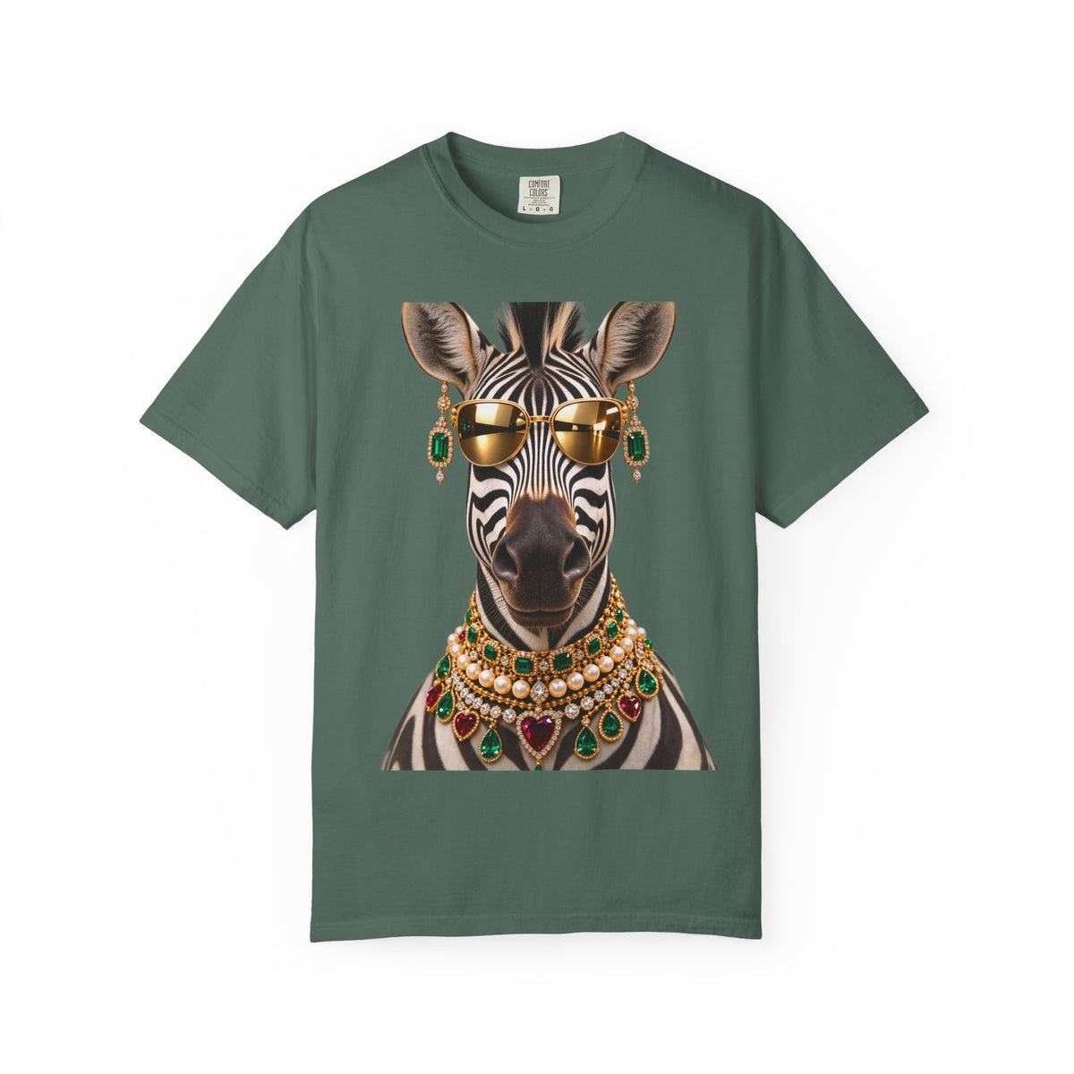 Jeweled Zebra Graphic T-Shirt