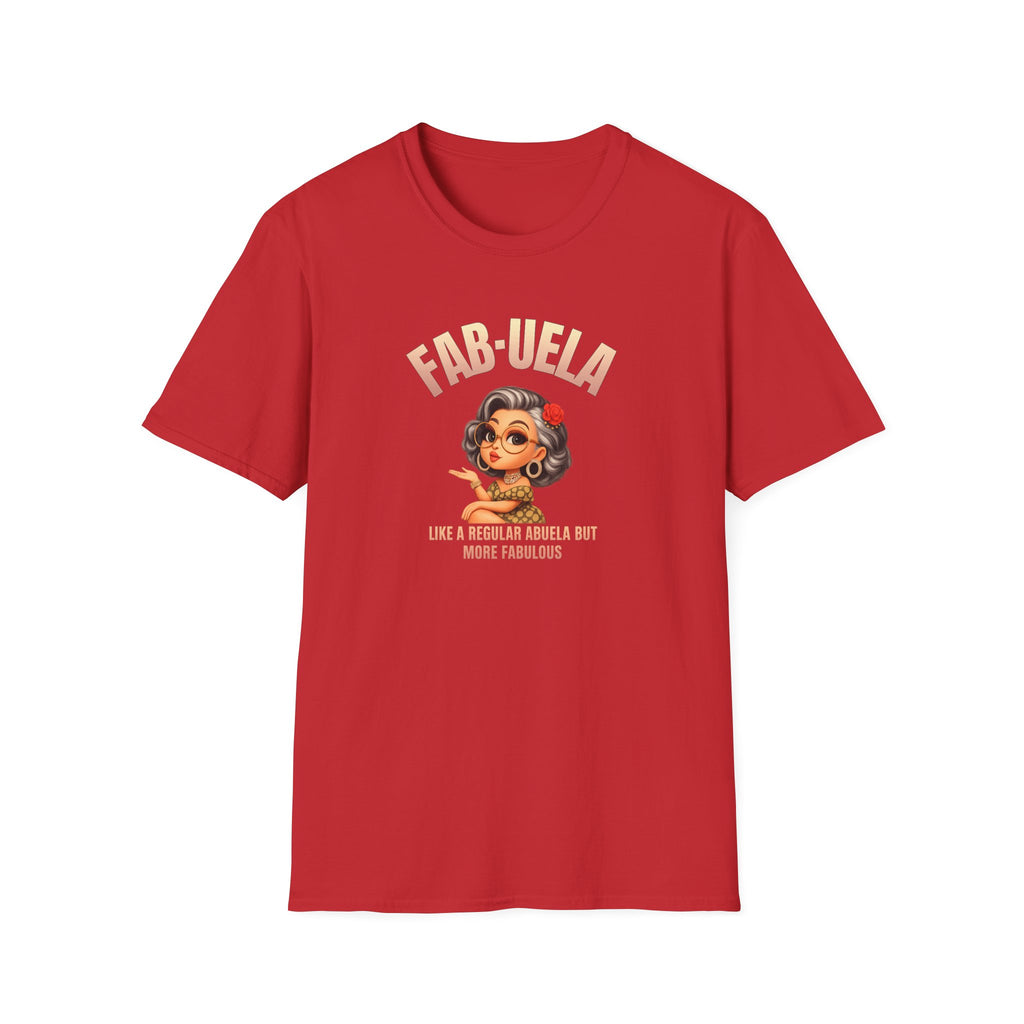 Fab-uela T-Shirt — Retro Grandma Graphic Tee ("Fab-uela: Like a Regular Grandma but More Fabulous")