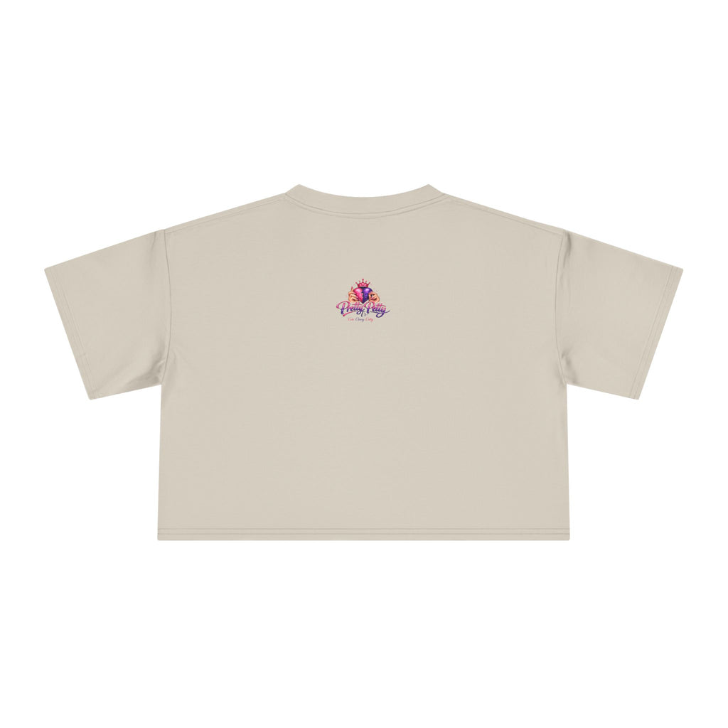 Women's Hamsa Hand Crop Tee – Pink Evil Eye Protection