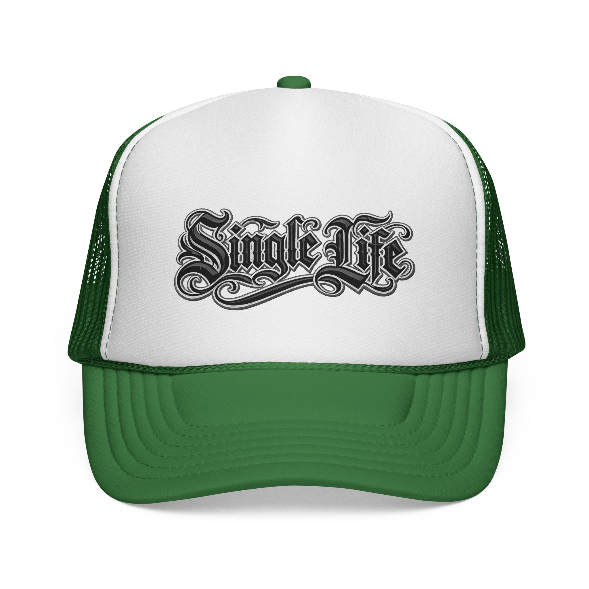 Trucker Cap — 'Single Life' Vintage Script Mesh Hat